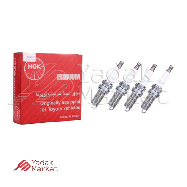 شمع موتور سوزنی ایریدیوم لیزری پایه بلند NGK کد ILFR6T-11 92815 بسته 4 عددی مناسب برای پژو 407